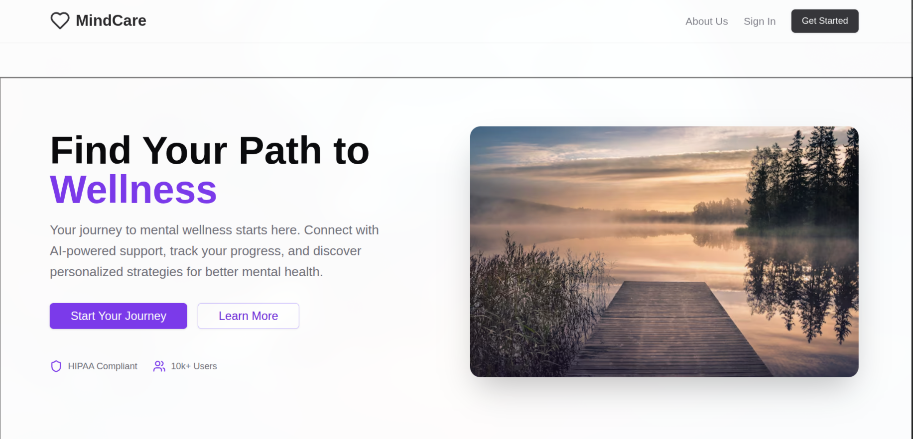 MindCare: Mental Health Platform preview